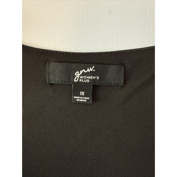 GNW Women's 1X Cottagecore Floral Sleeveless V Wrap Neck Maxi Dress Boho Chic - Picture 3 of 7